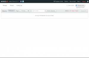 Clean and crisp interface of InfiniteWP